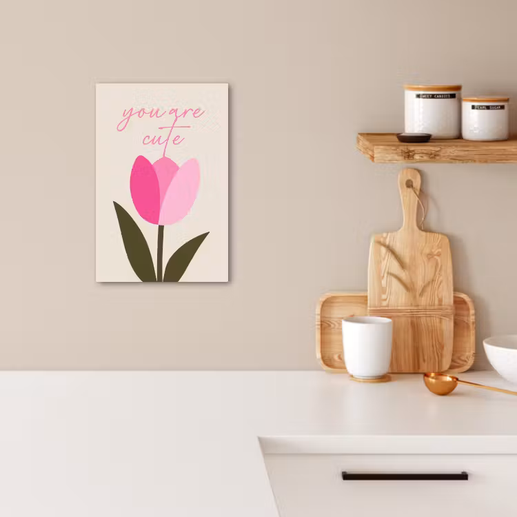 Leinwandbilder - Tulpe - Rosa - Valentinstag - Blume — 5