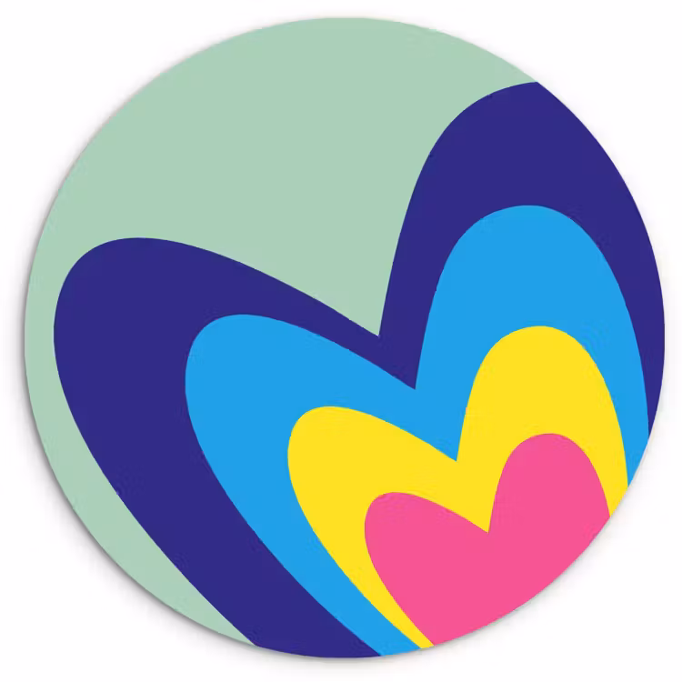 Runde Bilder - Herzen - Bunt - Valentinstag — 1