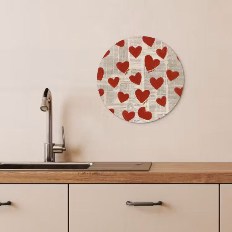 Runde Bilder - Herzen - Zeitung - Loveyou — 4