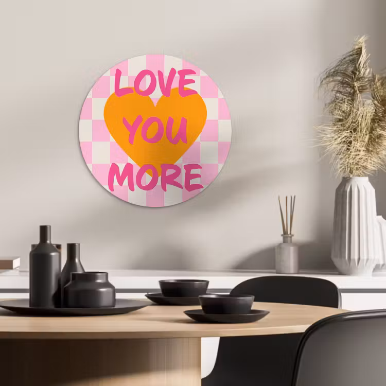 Runde Bilder - Valentinstag - Liebe - Rosa - Orange — 2