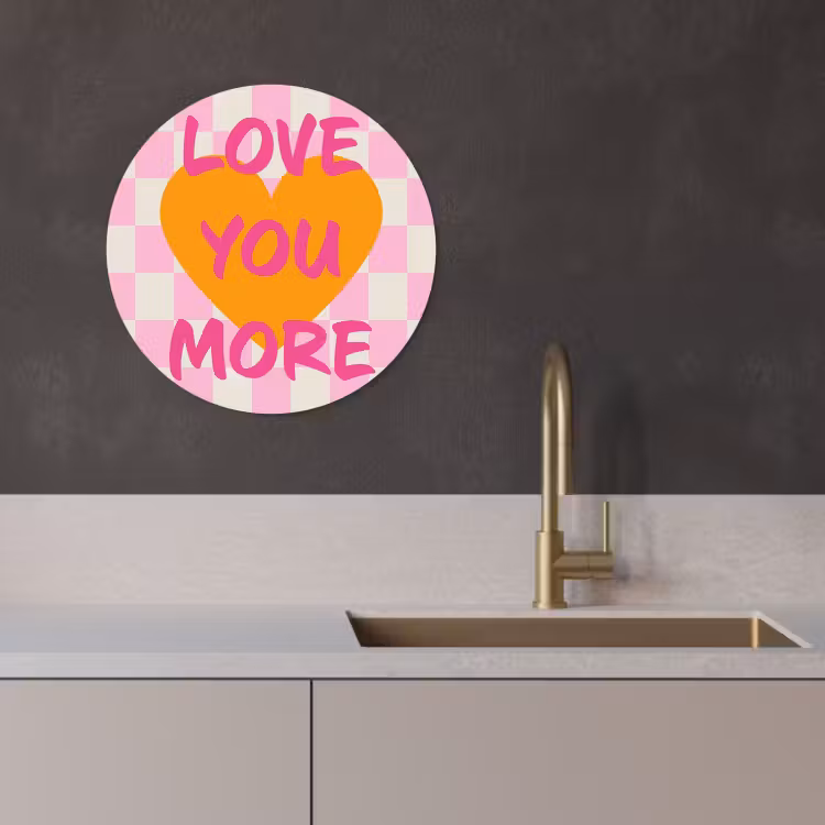 Runde Bilder - Valentinstag - Liebe - Rosa - Orange — 3