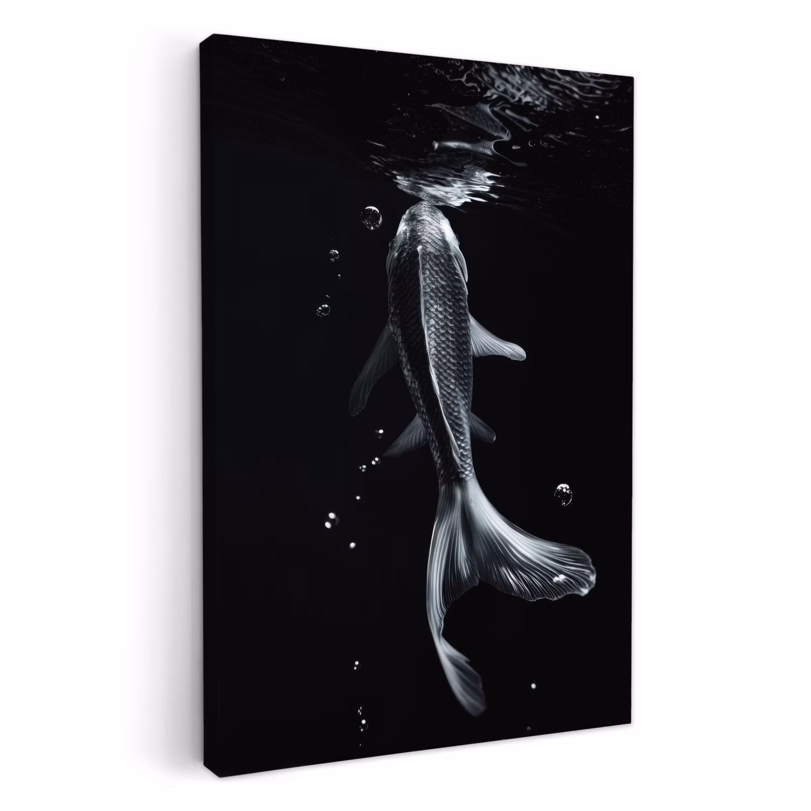 KitchenYeah - Küche - Leinwand - Koi - Fisch - Wasser - Schwarz — 1