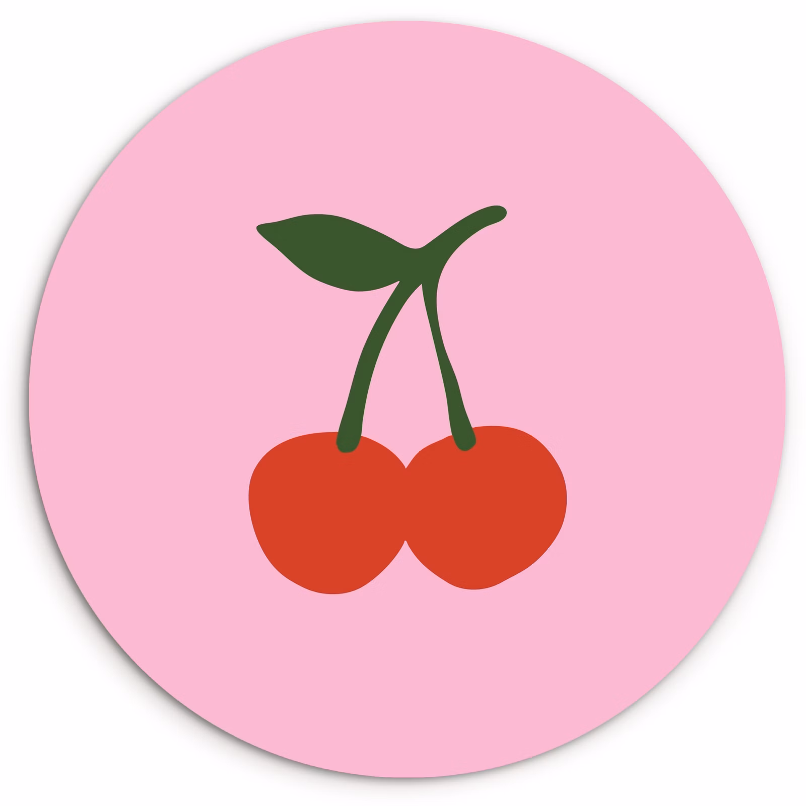 Runde Bilder - Kirschen - Rosa - Illustration — 1