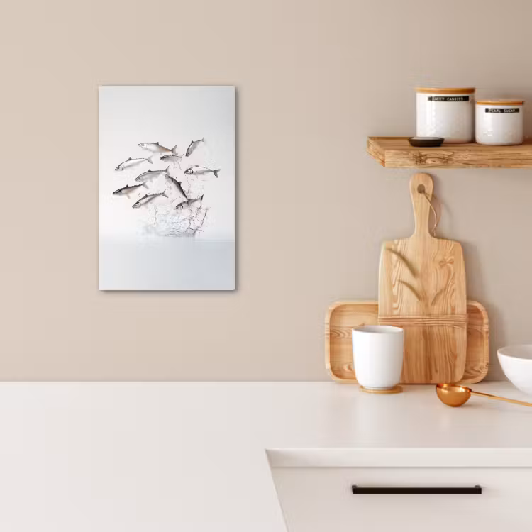 KitchenYeah - Küche - Leinwand - Fisch - Wasser - Weiß — 2
