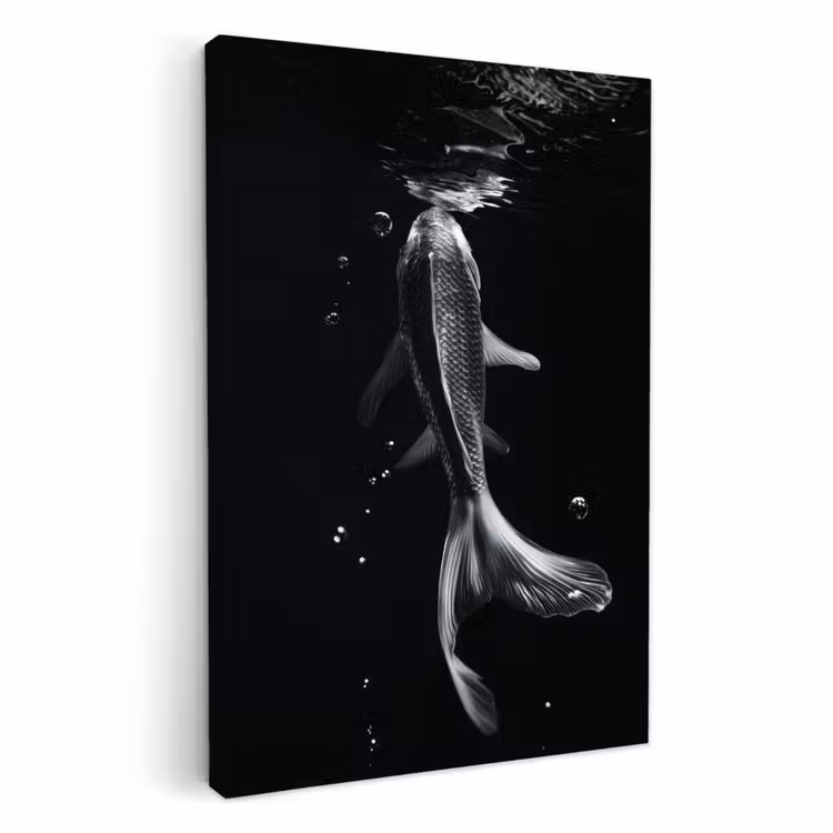 KitchenYeah - Küche - Leinwand - Koi - Fisch - Wasser - Schwarz — 1