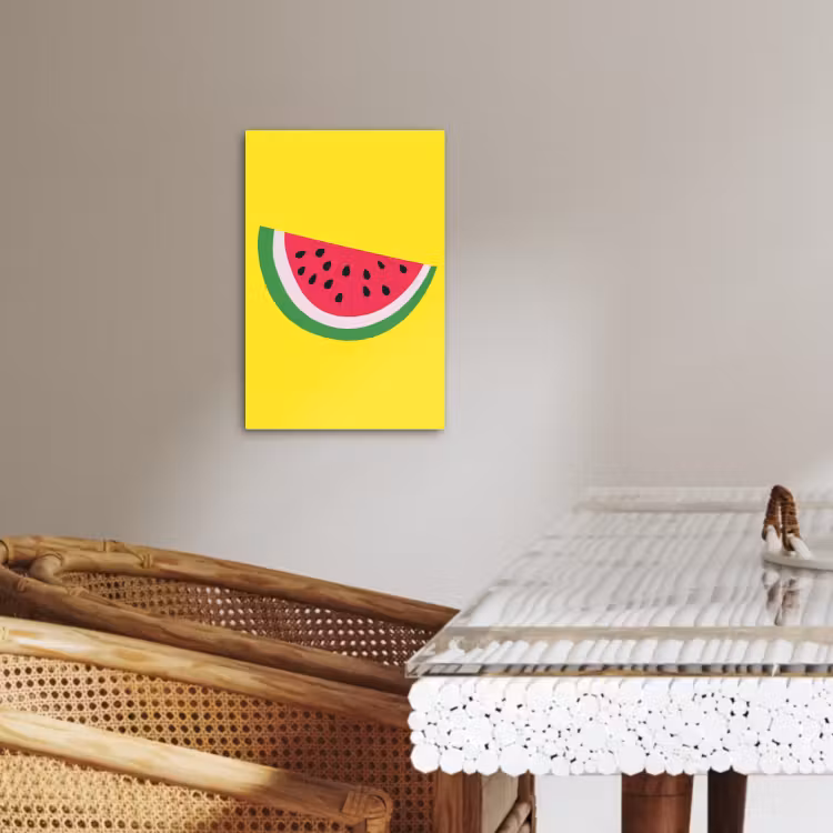 Leinwandbilder - Obst - Wassermelone - Gelb — 4