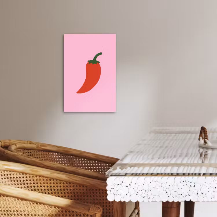 Leinwandbilder - Paprika - Rot - Illustration — 5