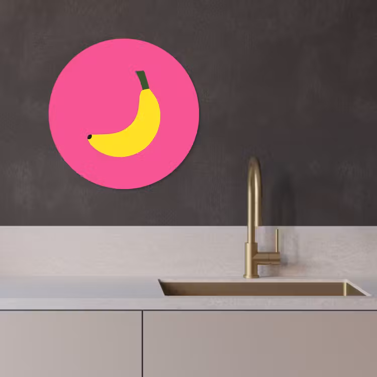 Runde Bilder - Banane - Gelb - Obst — 3