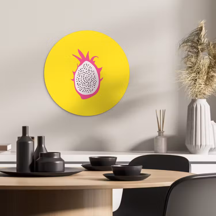 Runde Bilder - Illustration - Drachenfrucht - Farbenfroh — 1