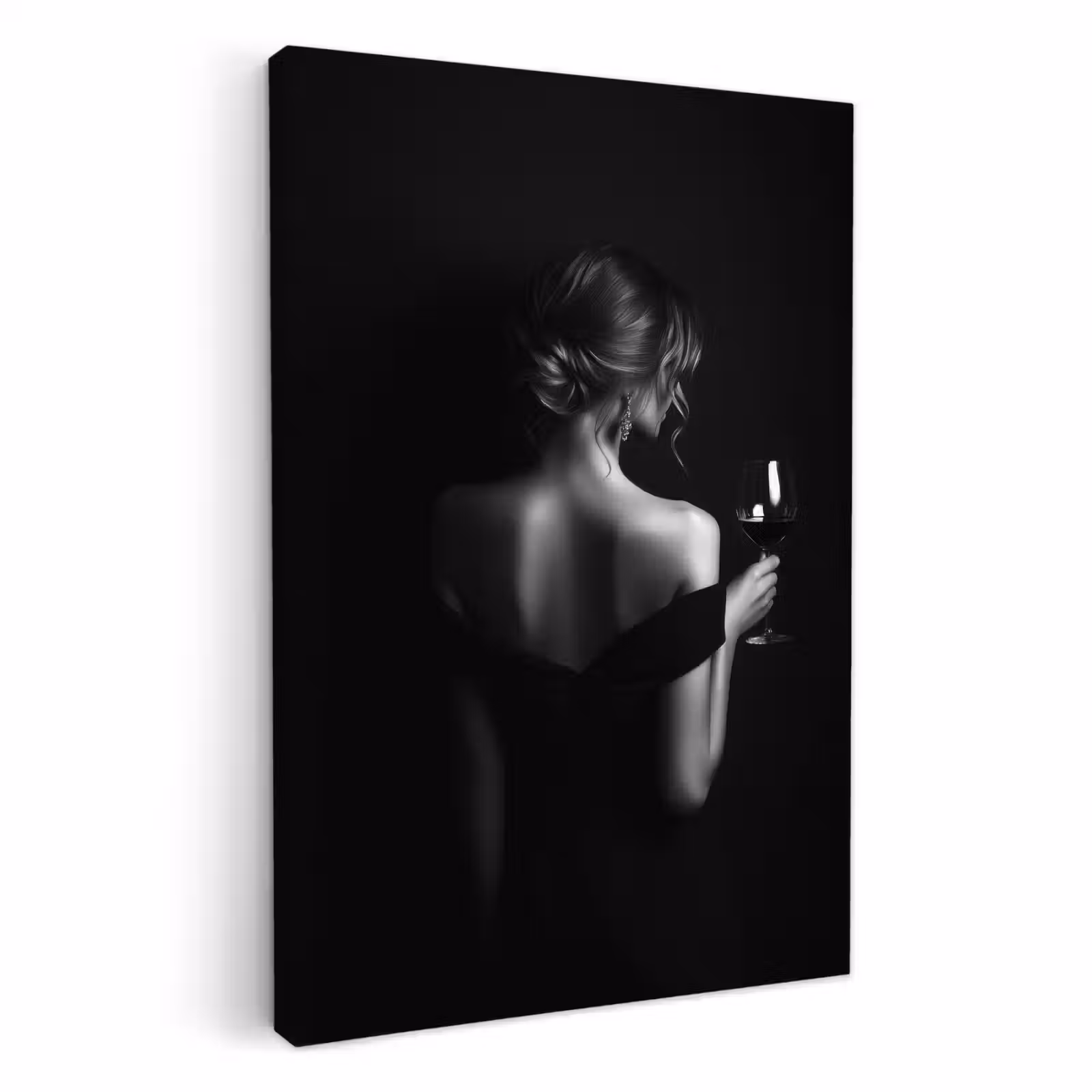 KitchenYeah - Küche - Leinwand - Frau - Wein - Kleid — 1