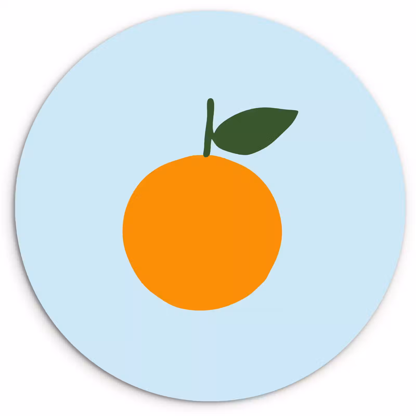 Runde Bilder - Obst - Orange — 1