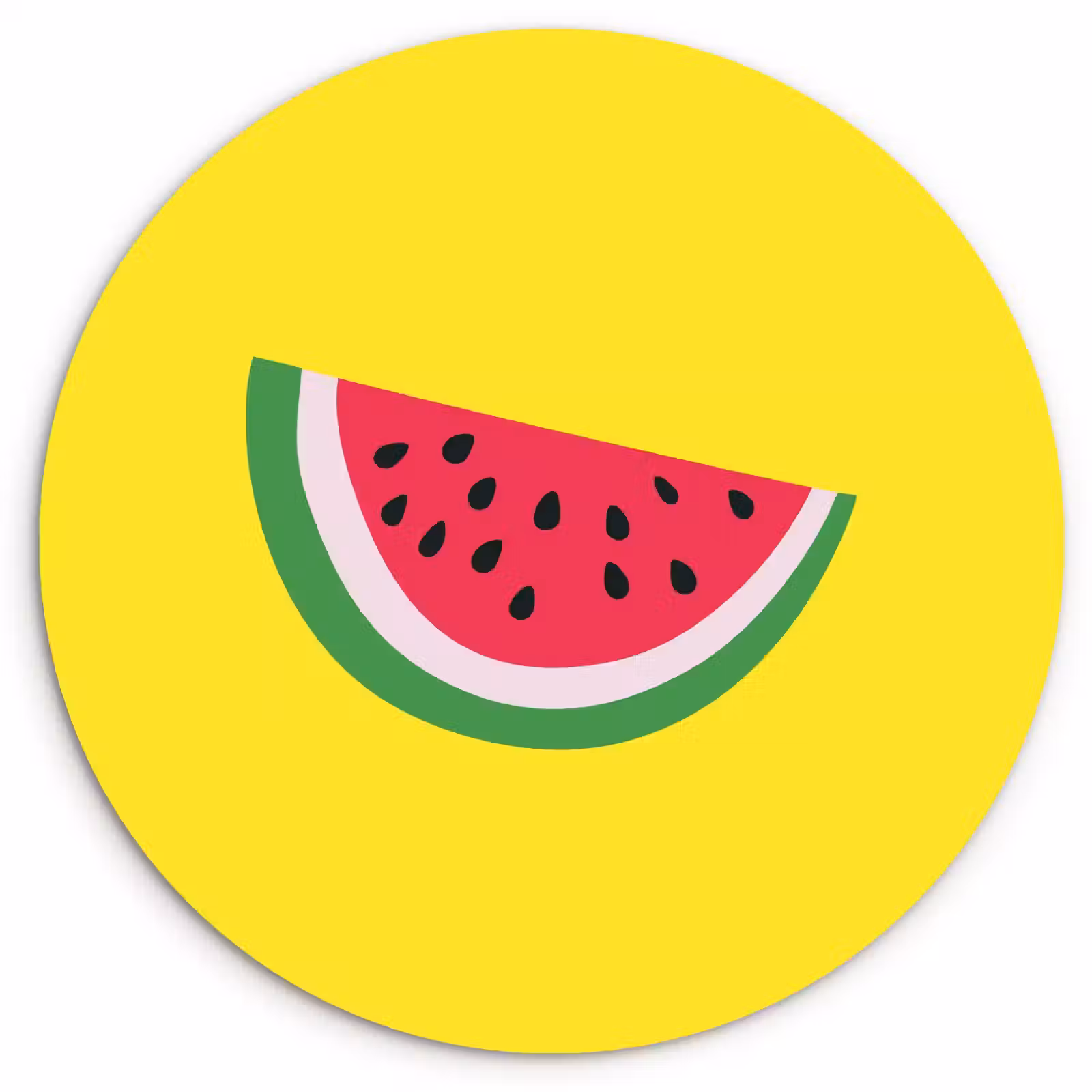 Runde Bilder - Obst - Wassermelone - Gelb — 1