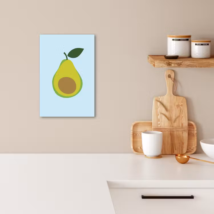 Leinwandbilder - Avocado - Illustration - Grün - Frucht — 3