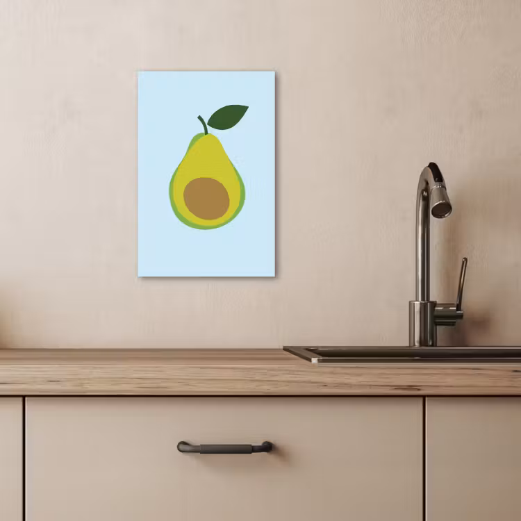 Leinwandbilder - Avocado - Illustration - Grün - Frucht — 4