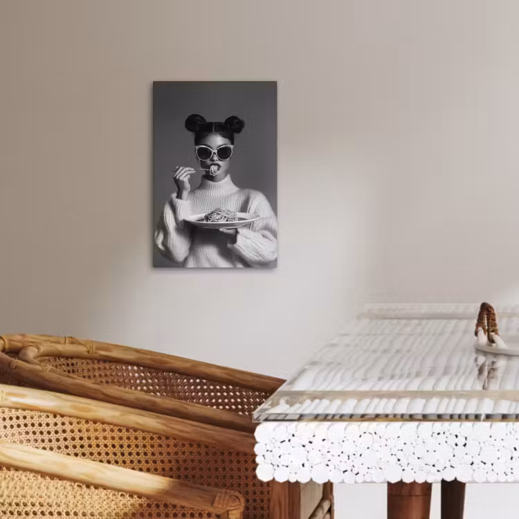 KitchenYeah - Küche - Leinwand - Frau - Nudeln - Sonnenbrille — 5