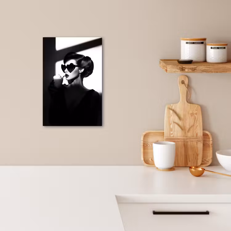 KitchenYeah - Küche - Leinwand - Frau - Schwarz - Herz — 3