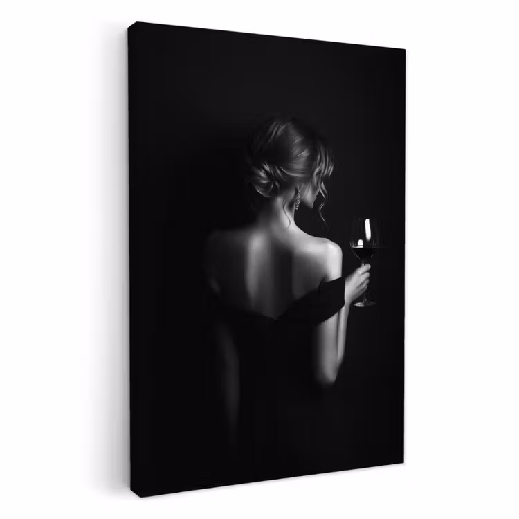 KitchenYeah - Küche - Leinwand - Frau - Wein - Kleid — 1