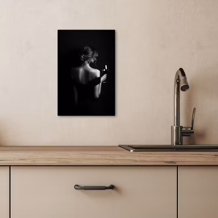KitchenYeah - Küche - Leinwand - Frau - Wein - Kleid — 3