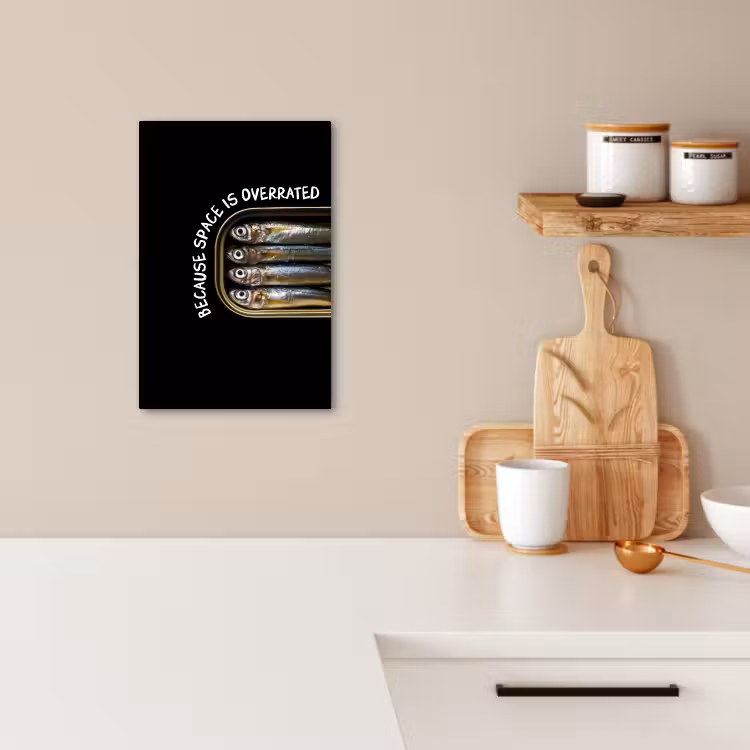 KitchenYeah - Küche - Leinwand - Sardinen - Text - Fisch - Konserven — 2