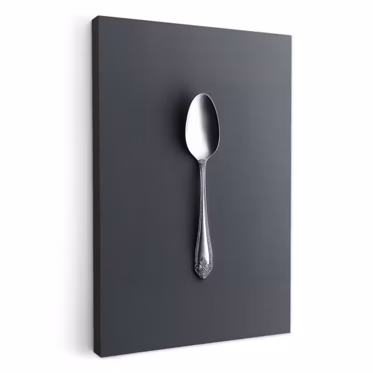 KitchenYeah - Küche - Leinwand - Silber - Metall - Löffel — 4