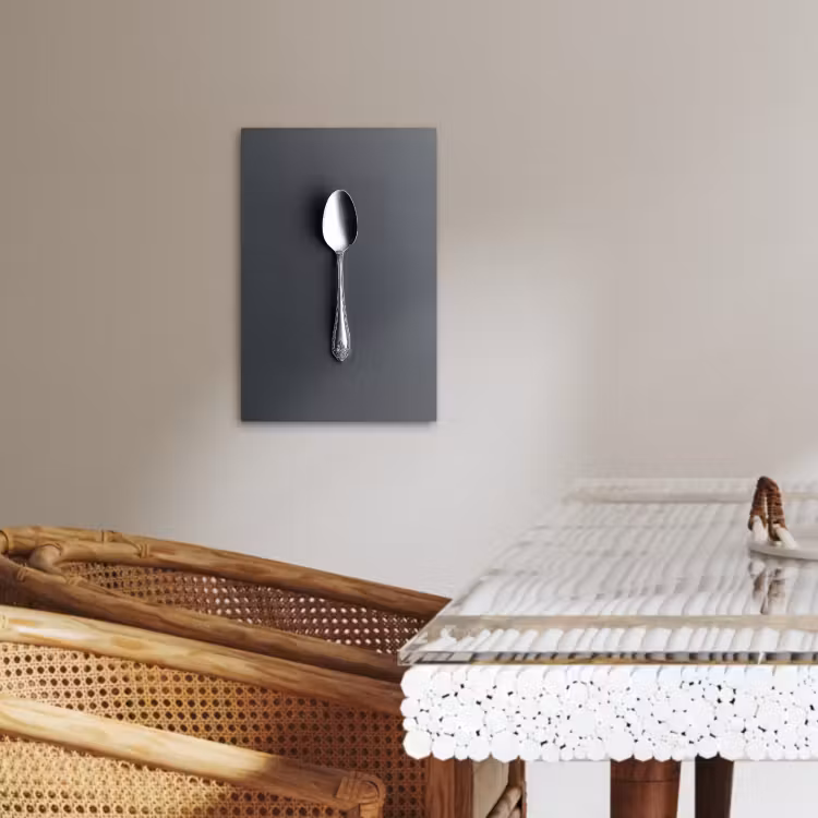 KitchenYeah - Küche - Leinwand - Silber - Metall - Löffel — 5