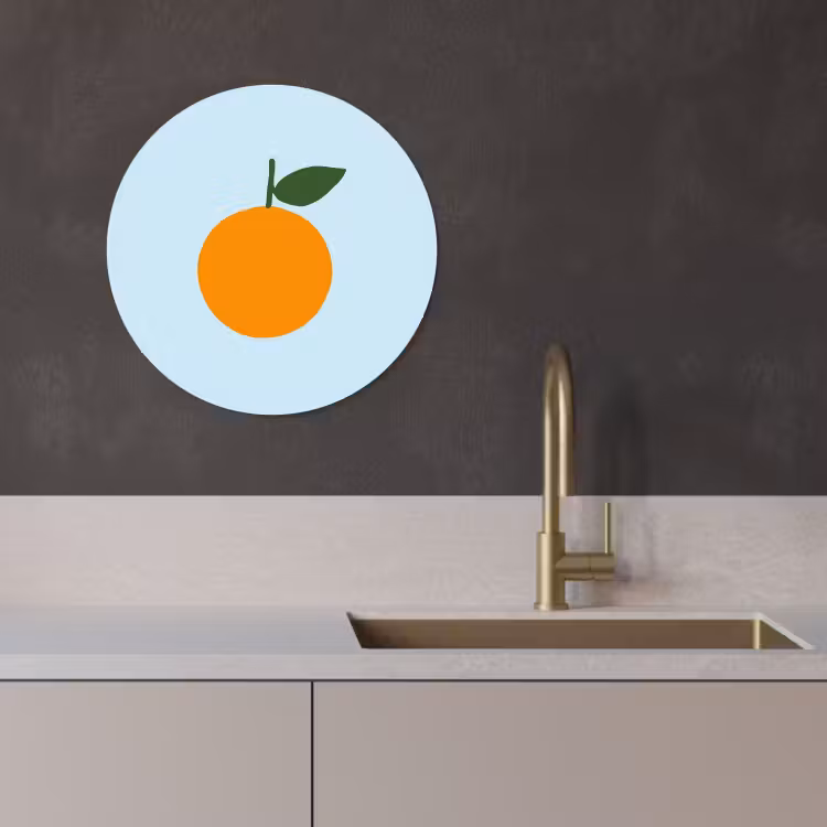 Runde Bilder - Obst - Orange — 4
