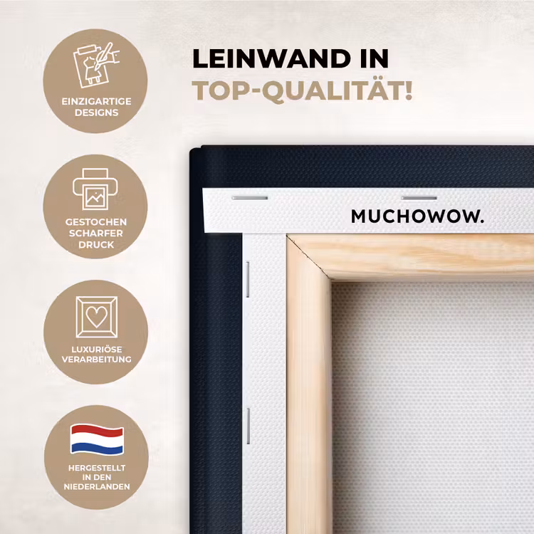 KitchenYeah - Küche - Leinwand - Besteck - Dunkelblau - Gold — 3