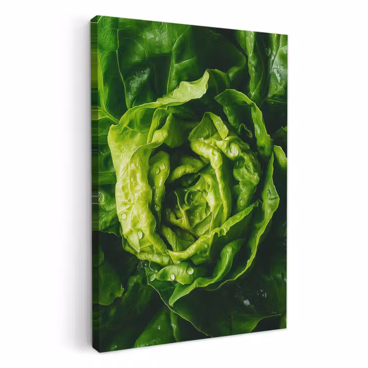 KitchenYeah - Küche - Leinwand - Gemüse - Kopfsalat - Grün — 1