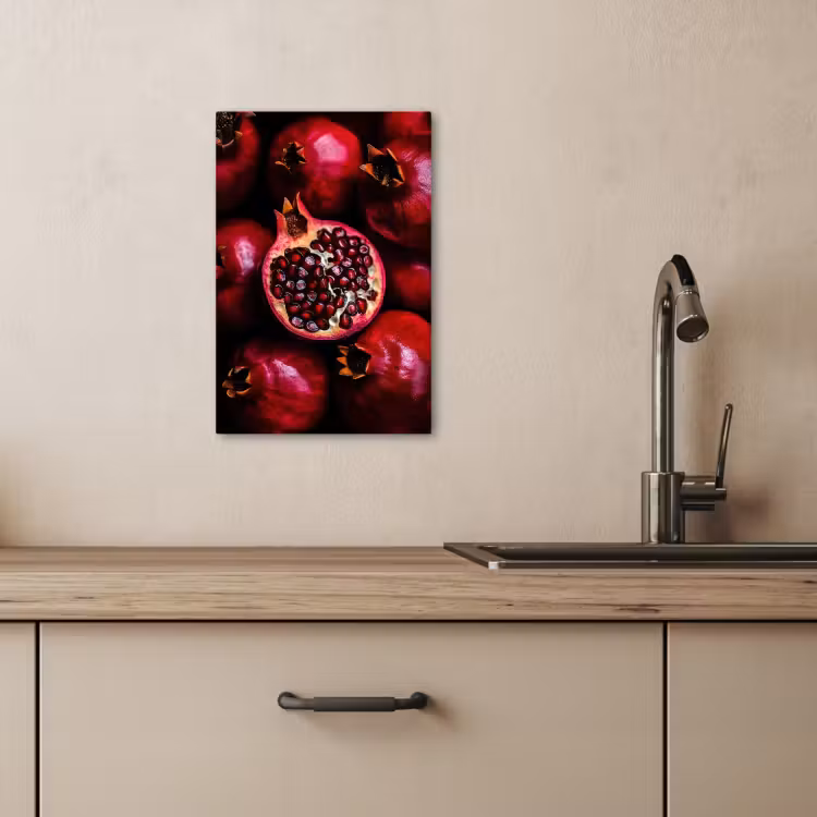 KitchenYeah - Küche - Leinwand - Granatapfel - Rot - Obst — 1