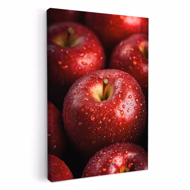 KitchenYeah - Küche - Leinwand - Rot - Äpfel - Obst — 1