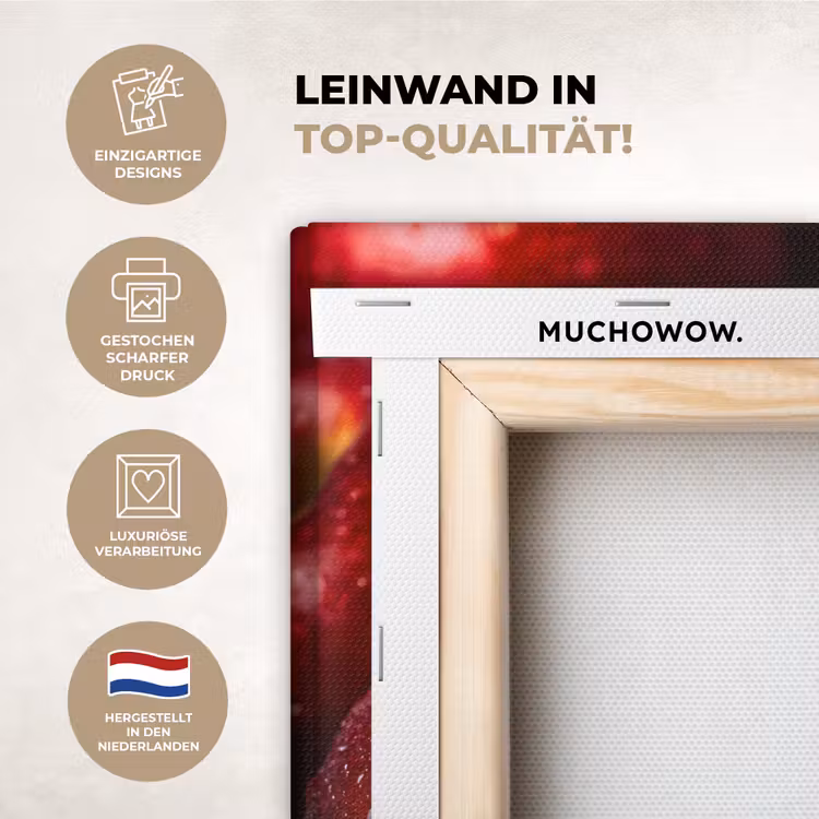 KitchenYeah - Küche - Leinwand - Rot - Äpfel - Obst — 2