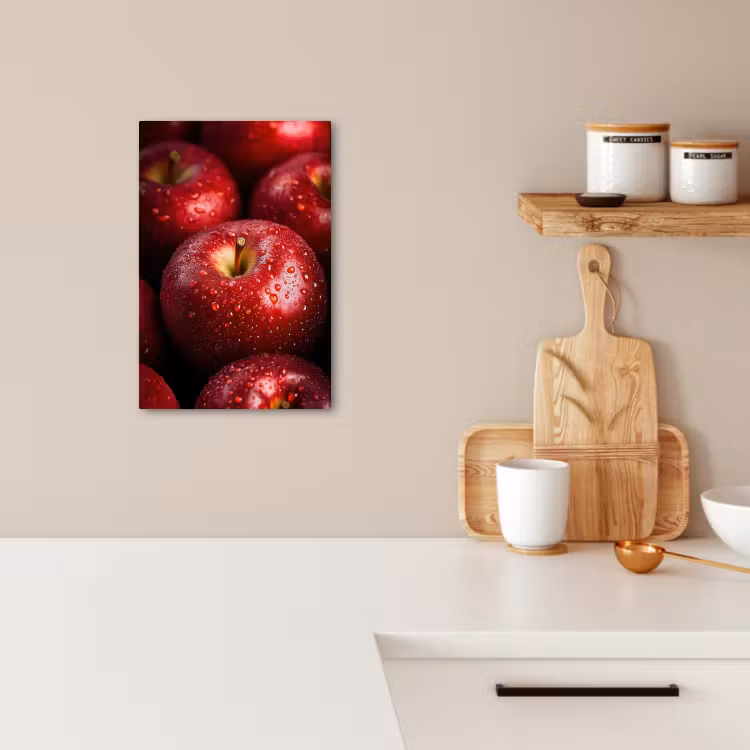KitchenYeah - Küche - Leinwand - Rot - Äpfel - Obst — 4