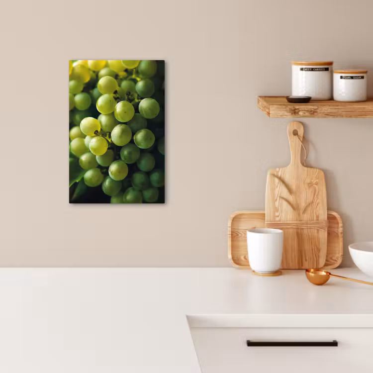 KitchenYeah - Küche - Leinwand - Weintrauben - Traube - Grün — 3