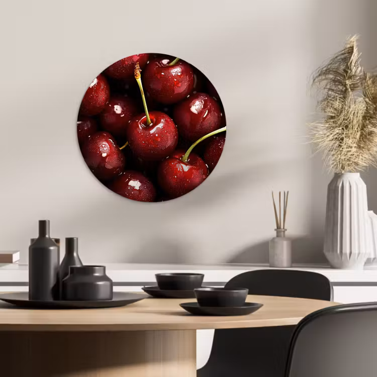 KitchenYeah - Küche - Forex Wandkreis - Rot - Obst - Kirsche — 2