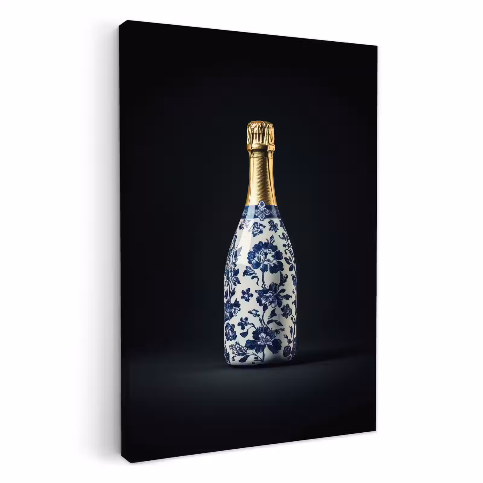 Leinwandbilder - Champagner - Blumen - Gold - Chic — 1