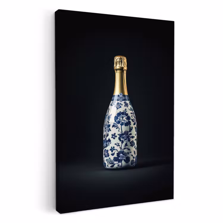Leinwandbilder - Champagner - Blumen - Gold - Chic — 1