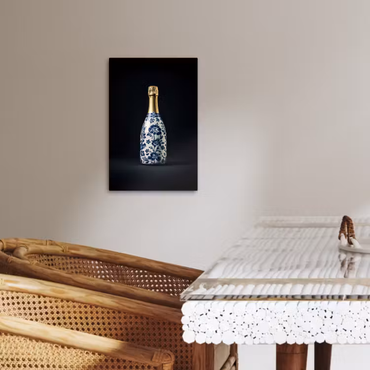 Leinwandbilder - Champagner - Blumen - Gold - Chic — 4