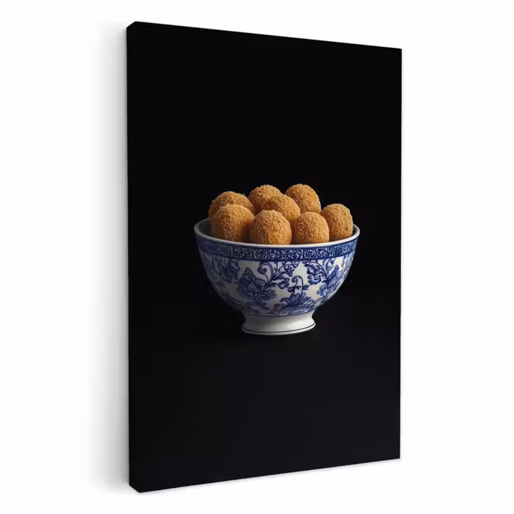 Leinwandbilder - Delfter Blau - Bitterballen - Holland - Schale — 1