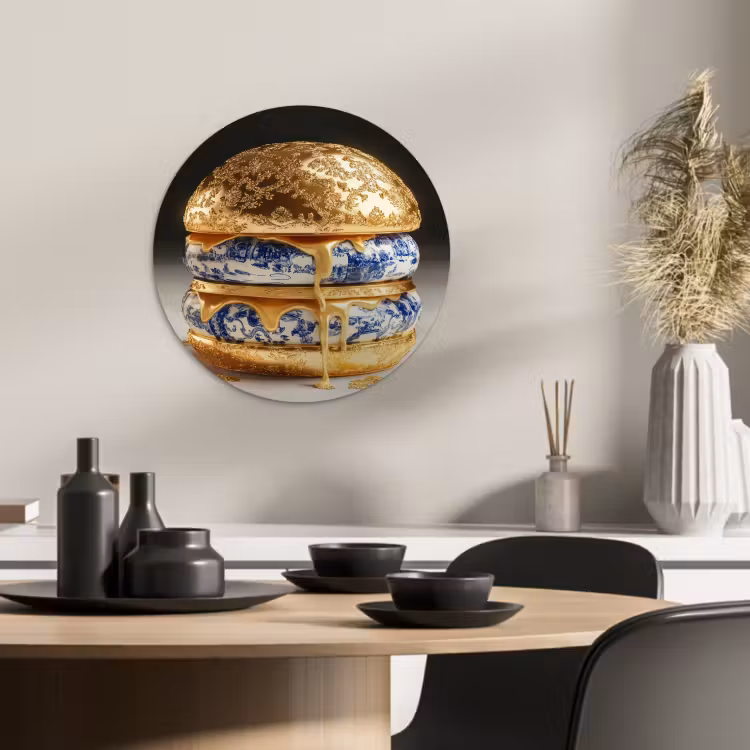 Runde Bilder - Delfter Blau - Gold - Citizen — 1