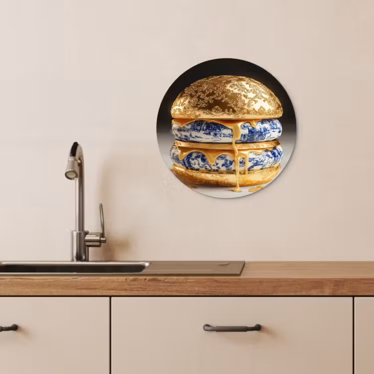 Runde Bilder - Delfter Blau - Gold - Citizen — 2