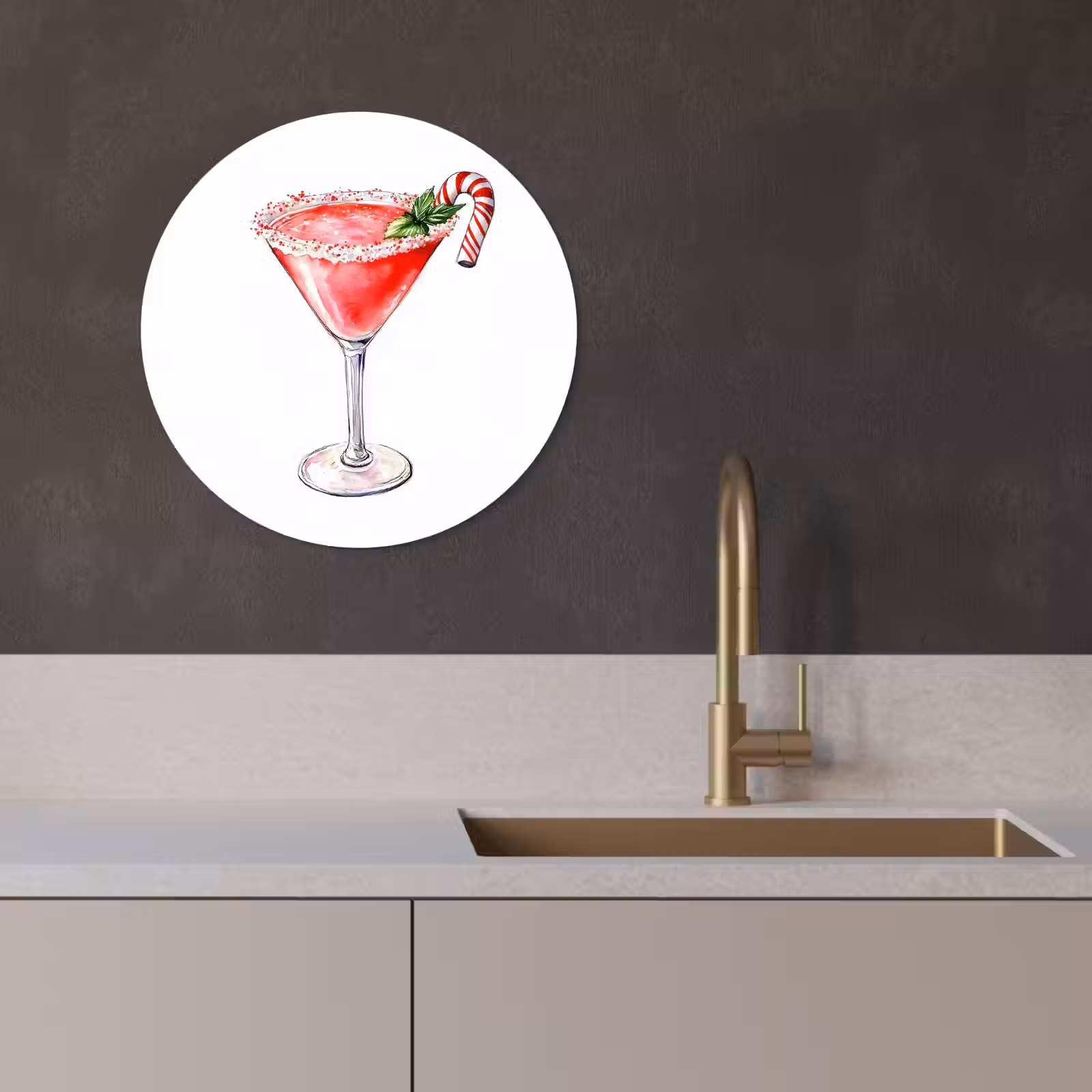 Runde Bilder - Cocktail - Getränk - Winter - Kunst — 1