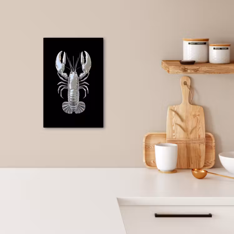 Leinwandbilder - Hummer - Silber - Metallisch - Luxus — 3