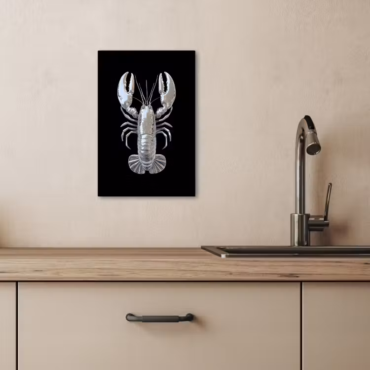 Leinwandbilder - Hummer - Silber - Metallisch - Luxus — 5
