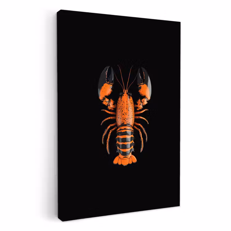 Leinwandbilder - Krebs - Orange - Schwarz - Modern — 3