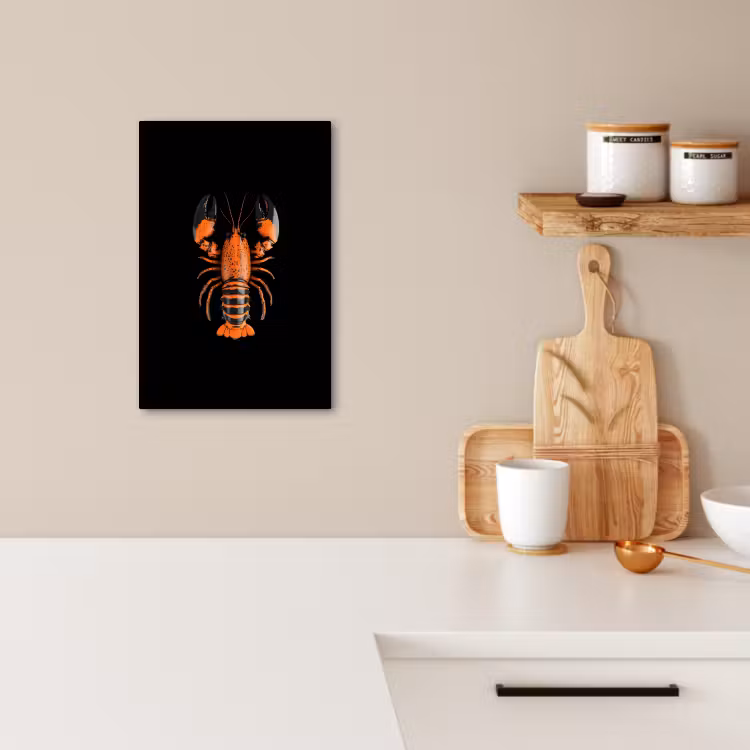 Leinwandbilder - Krebs - Orange - Schwarz - Modern — 4
