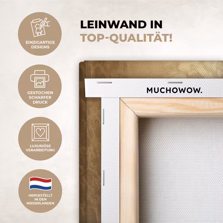 Leinwandbilder - Krebs - Schwarz - Gold - Luxus — 1