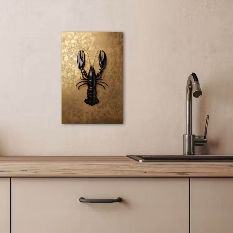 Leinwandbilder - Krebs - Schwarz - Gold - Luxus — 3