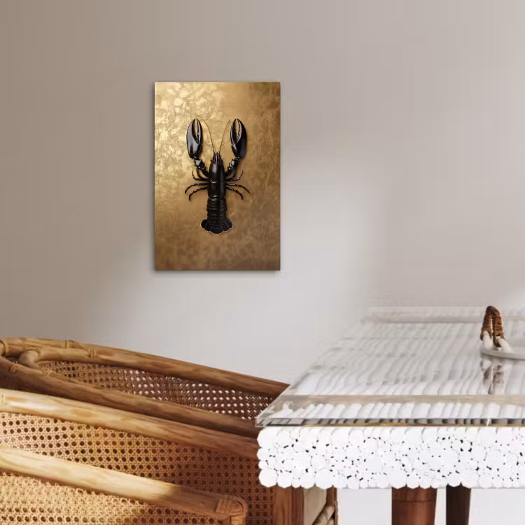 Leinwandbilder - Krebs - Schwarz - Gold - Luxus — 4
