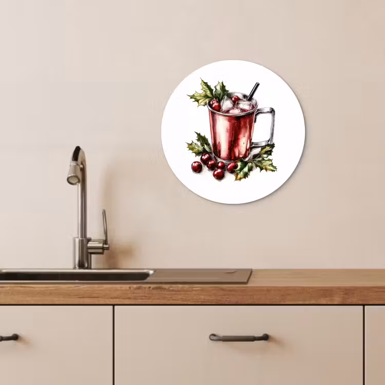 Runde Bilder - Getränk - Winter - Cocktail - Rot — 4