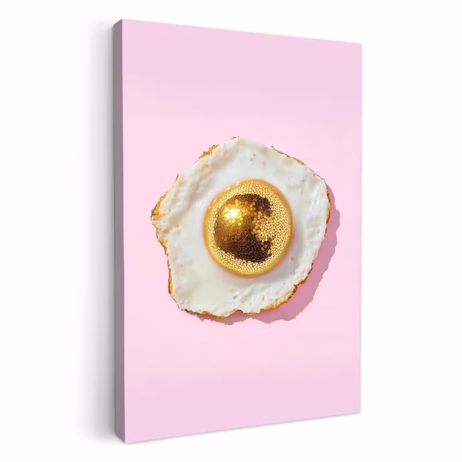 Leinwandbilder - Ei - Disco - Frühstück - Glitzer — 1